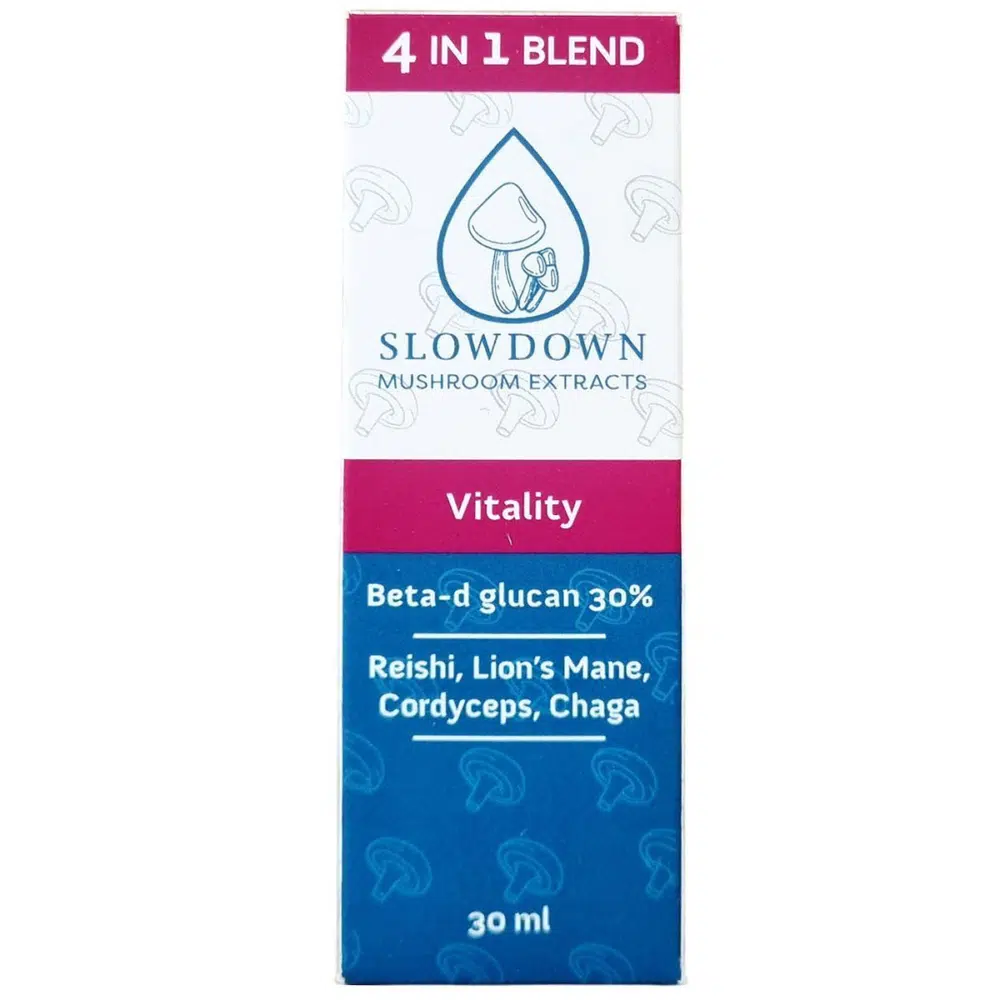 Slow Down Vitality Mushroom Complex 4 in 1 csepp - 30ml