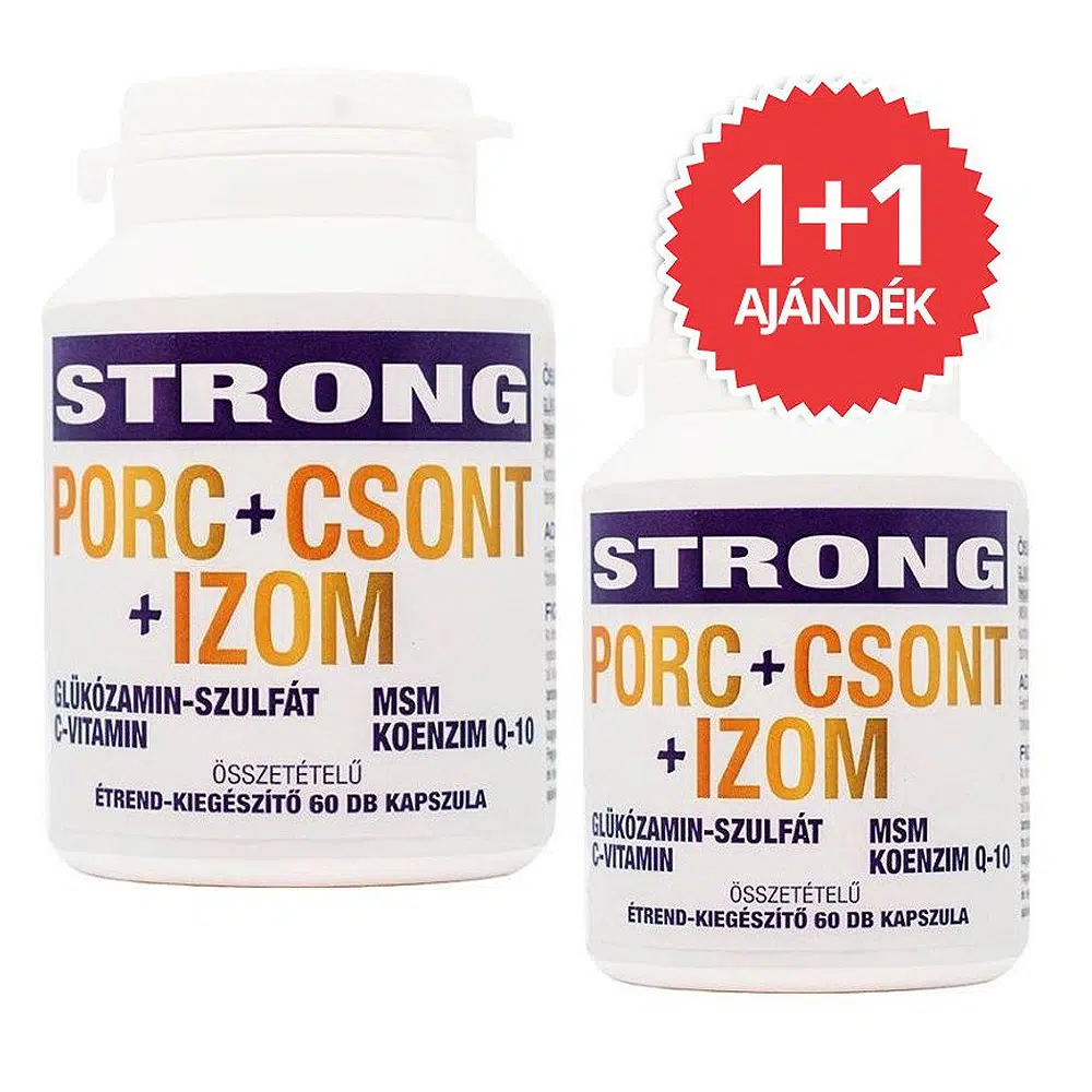Strong Porc+Csont+Izom kapszula 1+1 Akció - 2x60db
