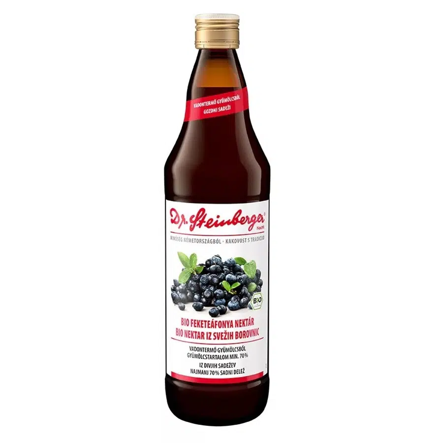 Dr. Steinberger BIO feketeáfonya nektár 750ml