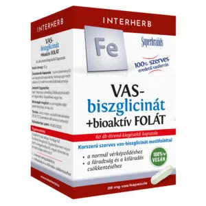 Interherb Vas-biszglicinát+bioaktív Folát kapszula - 60db
