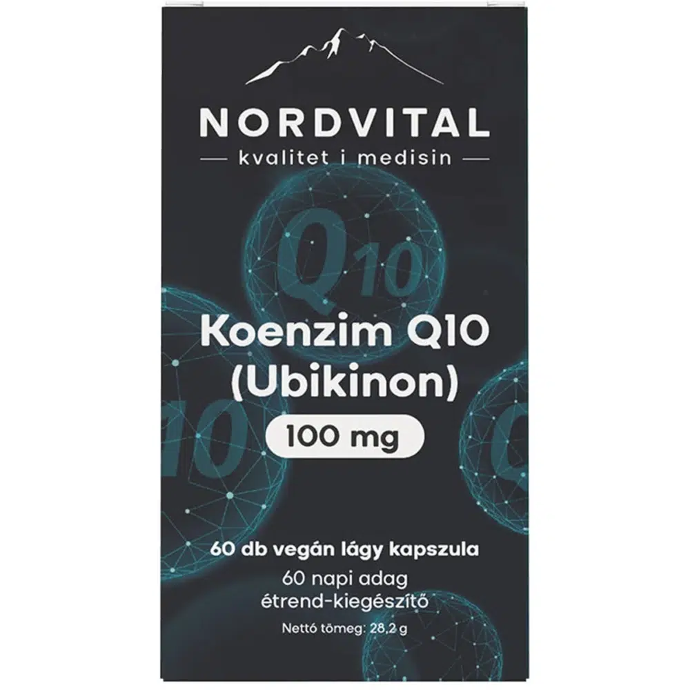 Nordvital Koenzim Q10 (Ubikinon) kapszula - 60 db