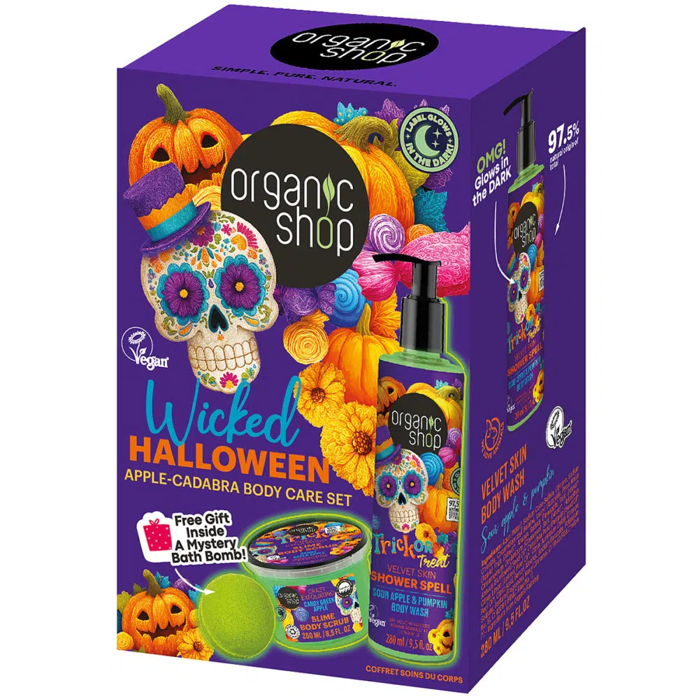 Organic Shop „Wicked Halloween” Alma-Cadabra testápoló szett - 280ml+250ml