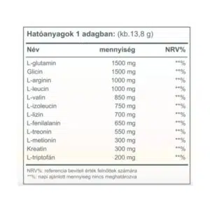 Vitaking Aminosav Komplex citrom ízű italpor - 345g - Image 2