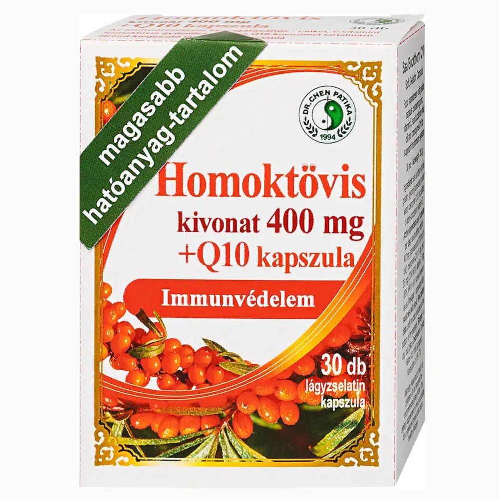 Dr. Chen Homoktövis kivonat 400mg + Q10 kapszula - 30db