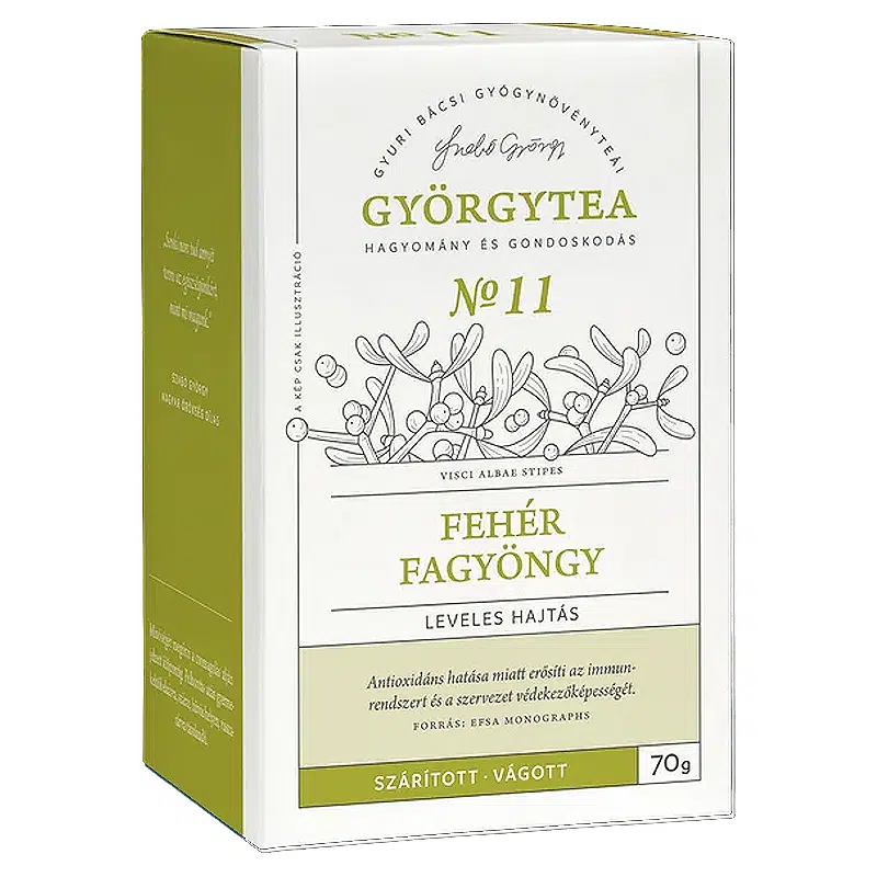 Györgytea Fehér fagyöngy leveles hajtás - 70g