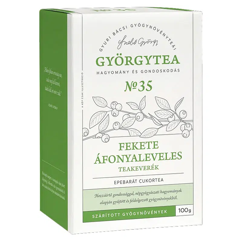Györgytea Fekete áfonyaleveles teakeverék - 100g