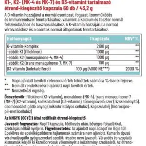 Dr. Herz K-Komplex + D3-vitamin kapszula - 60db - Image 2